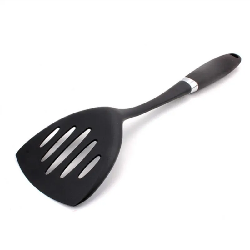 7 видов стилей, кухонный Западный набор для приготовления пищи, шпатель, дуршлаг, инструмент для жареного стейка, силиконовая ручка, кухонная посуда, кухонная посуда - Цвет: Fried egg spatula
