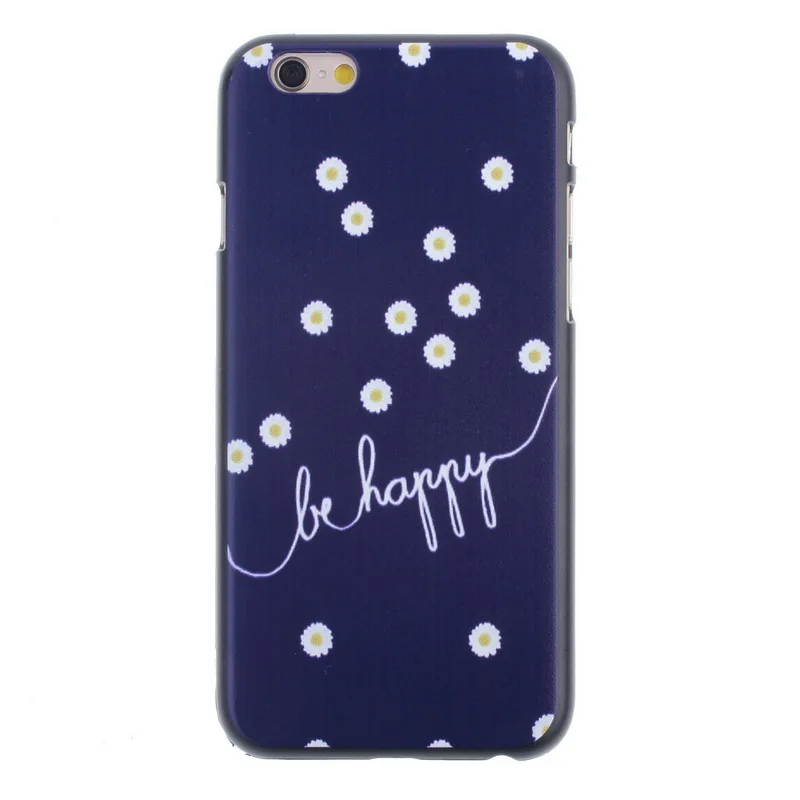 Chrysanthemum Colour Painting Plastic Phone Case Cover for iPhone 6/6S