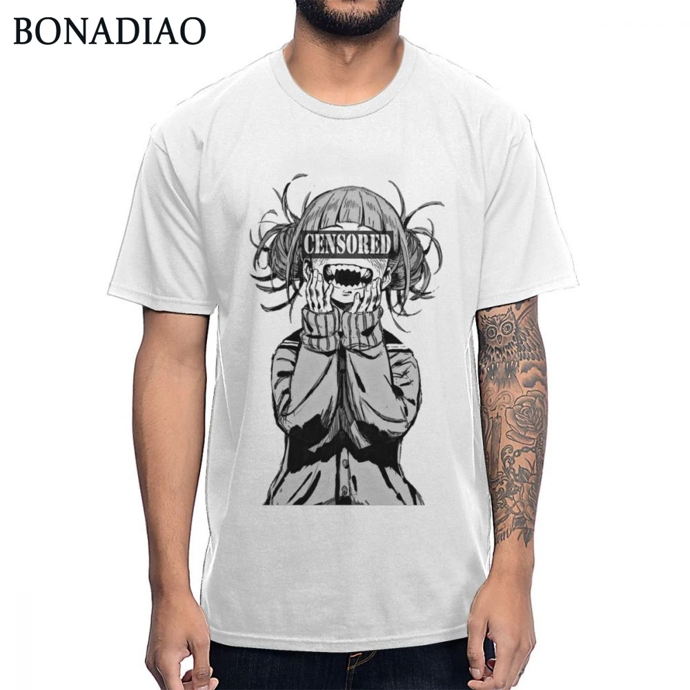 Аниме Waifu девушка Тога Sugoi Himiko цензурированная футболка для мужчин ретро Camiseta