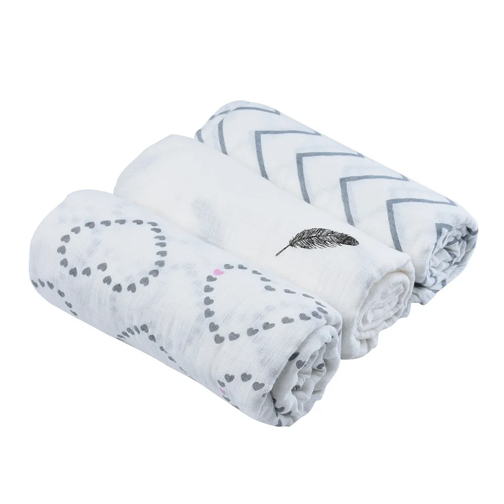 Buy 3Pcs /lot 120*120cm Muslin Cloth 100