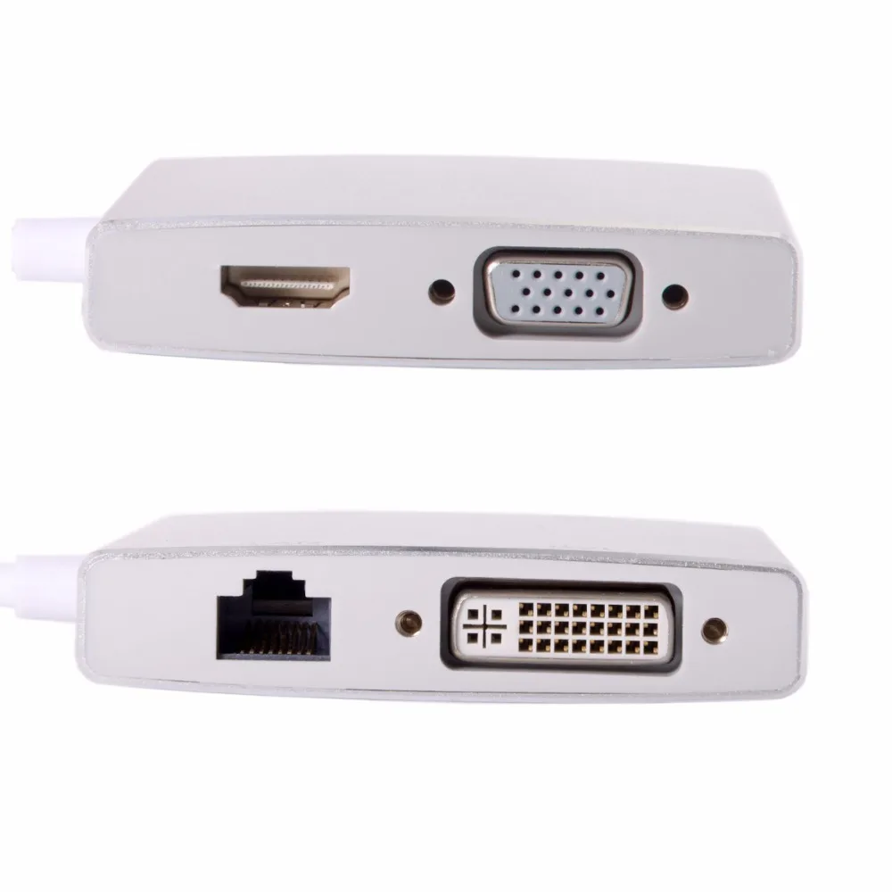  USB 30 a DVI VGA HDMI HDTV tarjeta gráfica externa y LAN Ethernet RJ45 adaptador 01 m