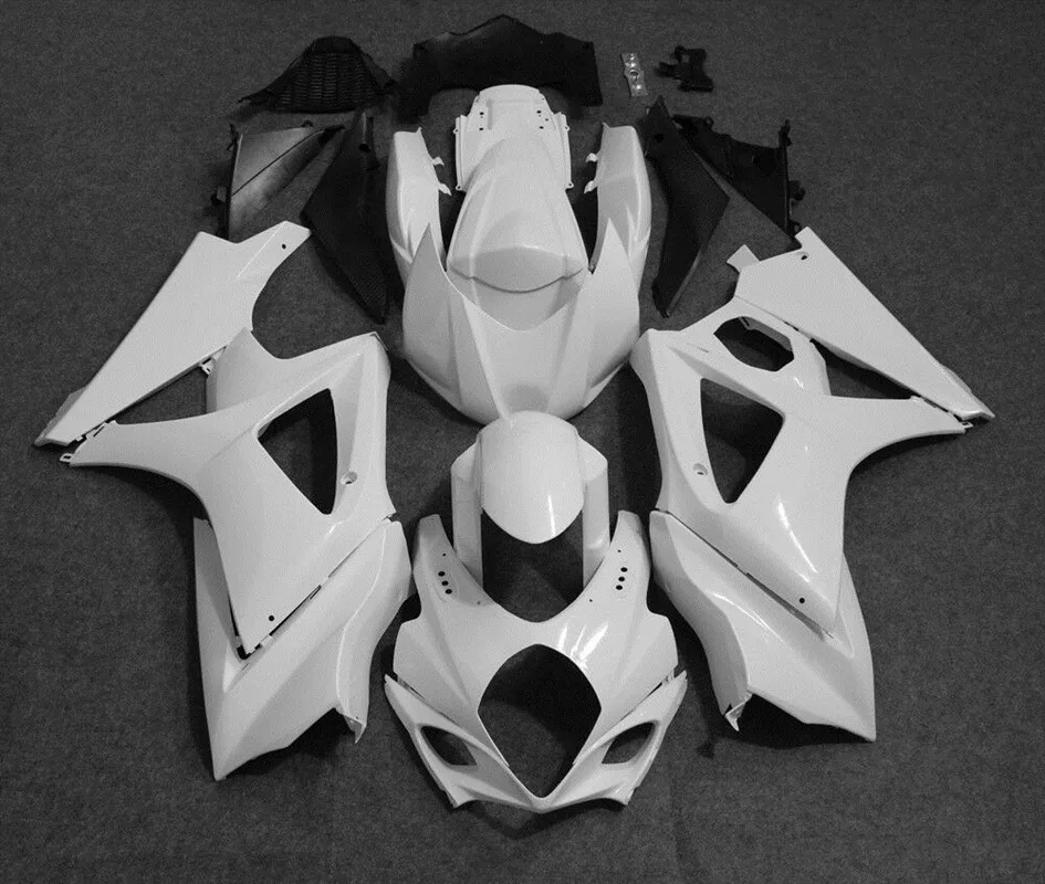 

ZXMT Unpainted White Fairing Kit Fit For Suzuki GSXR1000 2007 2008 K7 ABS Injection Bodywork Set