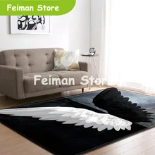 Ковры с крыльями ангела в скандинавском стиле, мягкие фланелевые коврики для гостиной, детской комнаты, противоскользящий большой детский коврик для ползания, ковер для гостиной