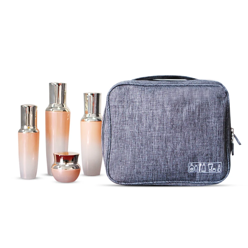 BUCHNIK الأزياء سستة التجميل حقيبة حقيبة أدوات تجميل قابلة للحمل فرشاة أدوات الزينة المنظم الجمال غسل الحقيبة السفر الملحقات الضرورية