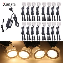 1/16 шт. светодиодное напольное освещение 12 V 0,6 W Водонепроницаемый круглый светодиодный подземный светильник прожектор лестницы Путь Сад света US/EU/UK/AU