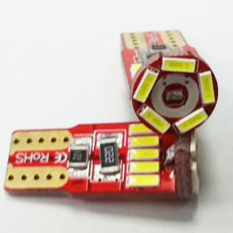 10 шт. Автомобильные светодиодные лампы canbus T10 без ошибок OBC 194 168 W5W 15smd|10pcs t10 led|car