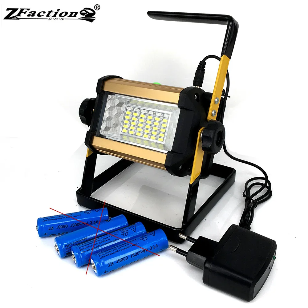 

Powerful 50W LED Emergency Lantern LED Portable Searchlight Rechargeable LED Warning Lamp Waterproof Flood Light with Holder