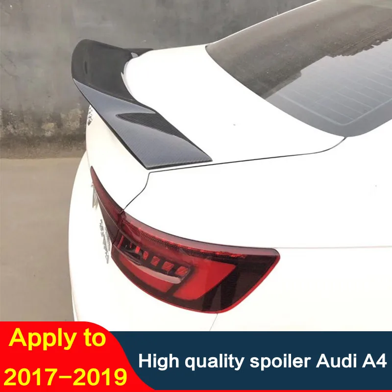 

For audi A4 B9 carbon spoiler 17 18 19 Rear lip rear spoiler A4 High qualityr color rear wing sedan carbon fiber spoiler tail