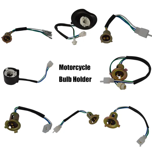 Universal Motorcycle Headlight Lamp Bulb Holder For GY6 Series Honda