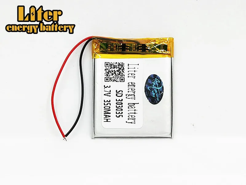 

1/2/4Pcs Mp3 Mp4 MP5 Player GPS Replacement Battery For 3.7v 350mah 3.0*30*35mm 303035 Rechargeable Li Polymer Battery