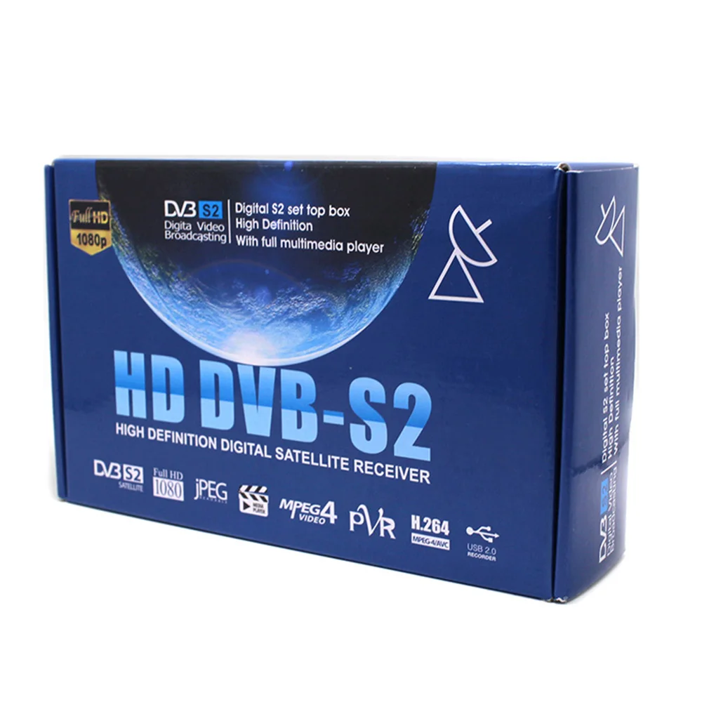 Горячие продажи full HD H.264 set top tv Box спутниковый ТВ приемник DVB S2 мини Поддержка Икс, IP ТВ, BissKey CCcam, Youtube, PVR с USB WI-FI