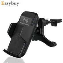 3 Coil Qi Car Wireless Charger Phone Holder Wireless Charging Pad for Samsung S6 S7 Edge