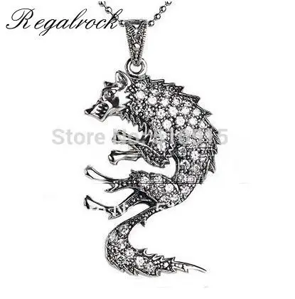 

Hot Crystal Wolf Totem Pendant Necklace