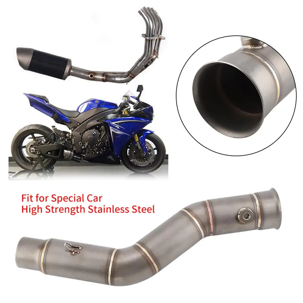 

Motorcycle Modification Exhaust Vent Middle Link Pipe for YAMAHA R1 2009--2014