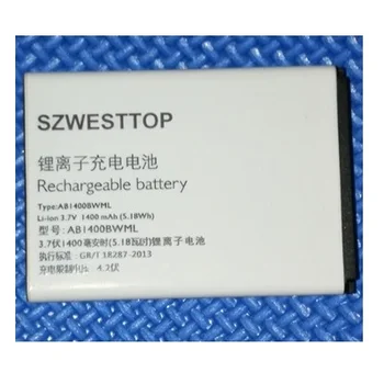 

SZWESTTOP original AB1400BWML battery For philips S308 cellphone AB1400BWML for XENIUM CTS308 smart Mobile