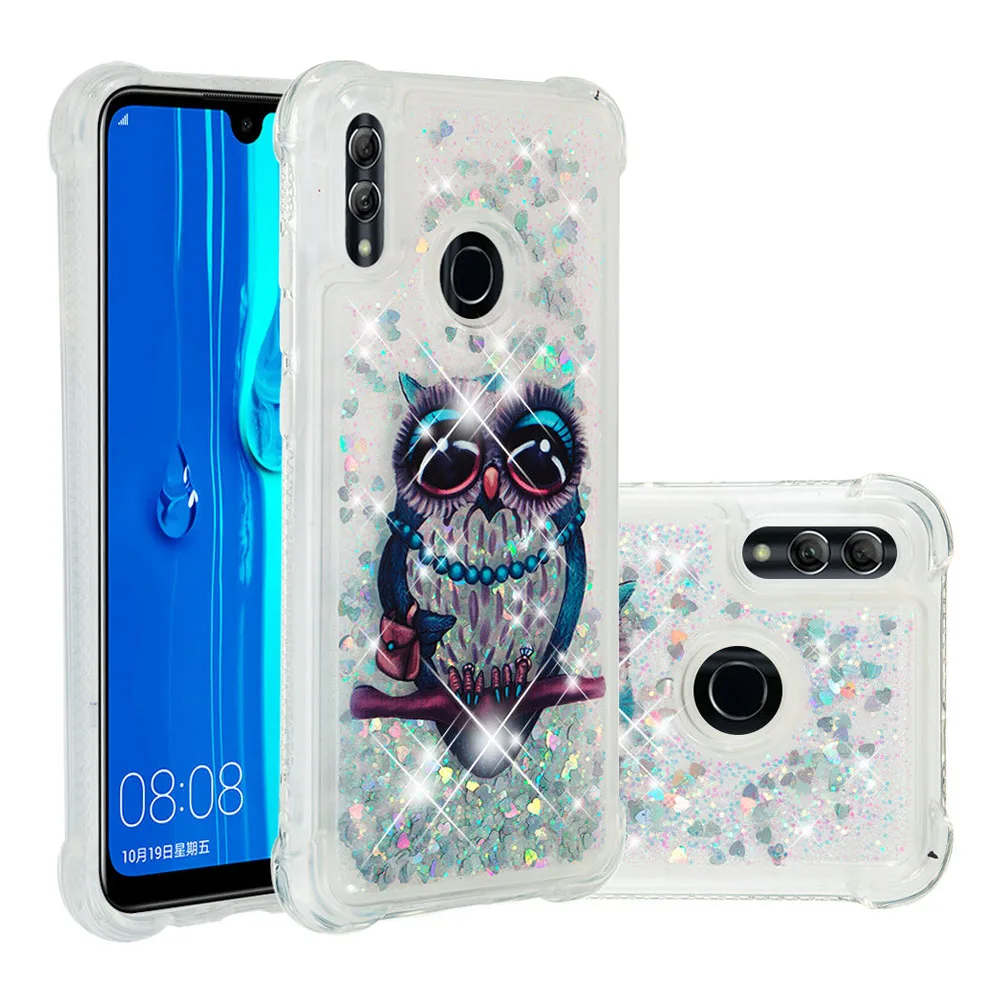 Чехол с блестками зыбучим песком для Huawei P30 Lite P20 Pro P8 2017 Mate 20 10 P9 Smart P 2019|Бамперы| |