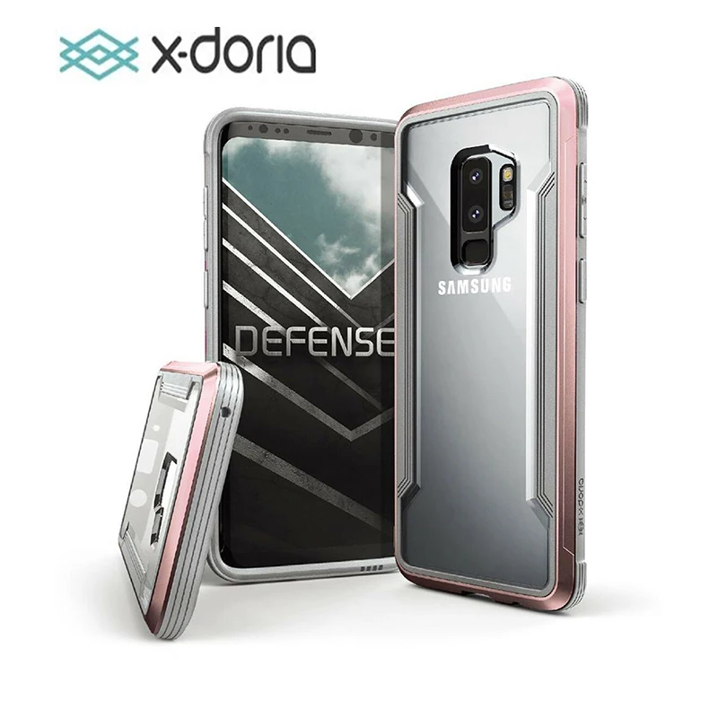 X-Doria Defense Shield чехол для телефона для samsung Galaxy S9 Plus военный класс падение протестированный защитный чехол для S9 Алюминиевый Чехол