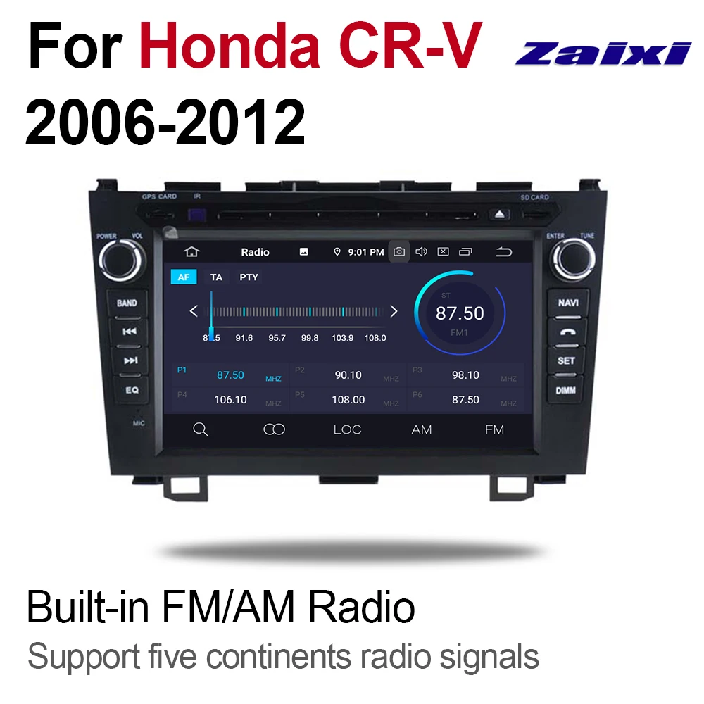 Автомобильный мультимедийный плеер Android Автомагнитола для Honda CRV 2006 2007 2008 2009 2010 2012