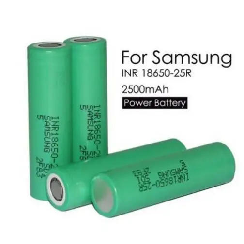 4 шт./лот для samsung 18650 25R INR1865025R 20A разрядные литиевые батареи, 2500 мАч блок питания для электронной сигареты батарея