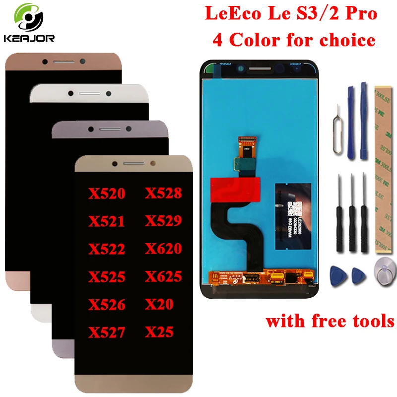 

LeEco Le S3 X522 LCD Display+Touch Screen For Leeco Le 2 Pro X620 X520 X521 X522 X525 X526 X527 X528 X529 X625 X20 X25