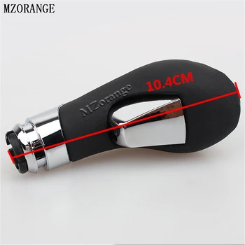 

New Black Chrome PU Leather Automatic Transmission Gear Shift Shifter Lever Knob for Opel Vauxhall Insignia Buick Regal 2009