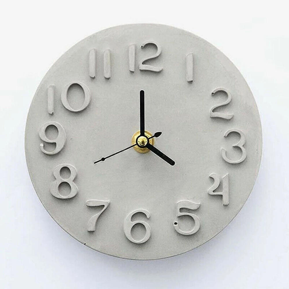 

Roman Numbers Arabic Numbers Handmade Crystal Epoxy Clock Silicone Mould Clay Molds Decorate Making Resin Charms Pendant Mold