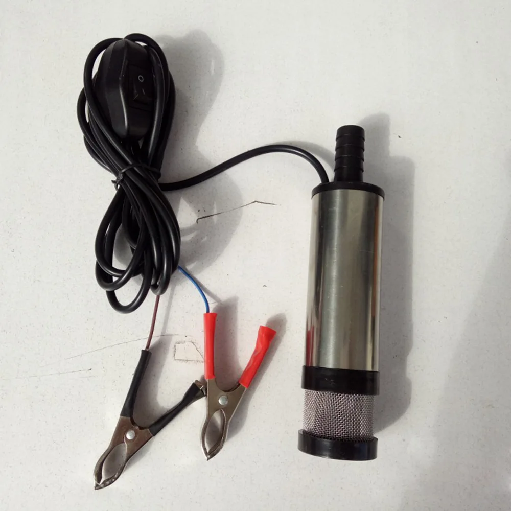 DC electric hydraulic pump 12V 24V 38mm Diesel Fuel Water Oil Pump for Car Camping Fishing