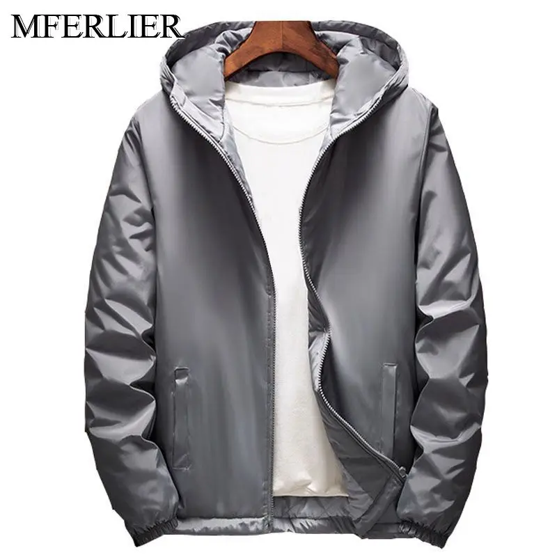 

MFERLIER Autumn spring jackets men 5XL 6XL Plus size Bust 140 cm Casual Solid color men jackets men 4 colors