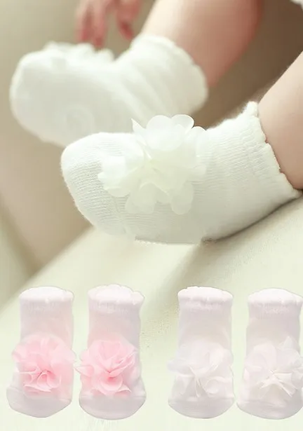 Новейший цветок платье принцессы хлопковые носки для девочек детские Носки Одежда для новорожденных комплект одежды для маленьких девочек ясельного возраста, хлопковые носки для детей, meias bebe