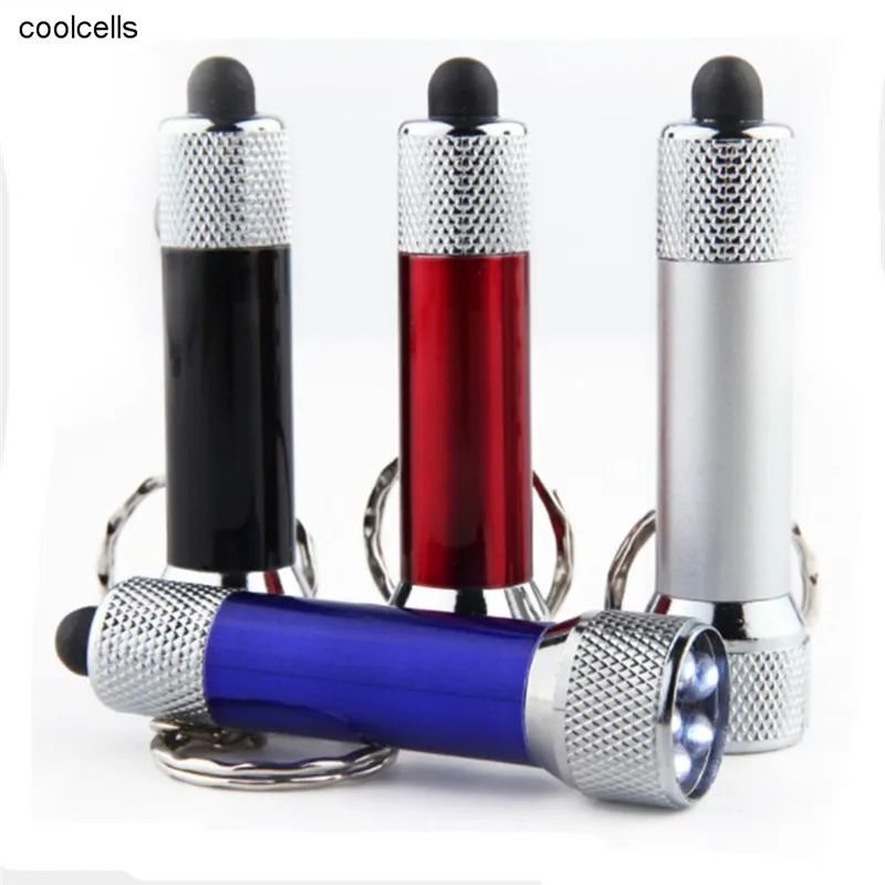 

Portable 5 LED Mini Flashlight Light Torch Aluminum Keychain Keyring Chain Good