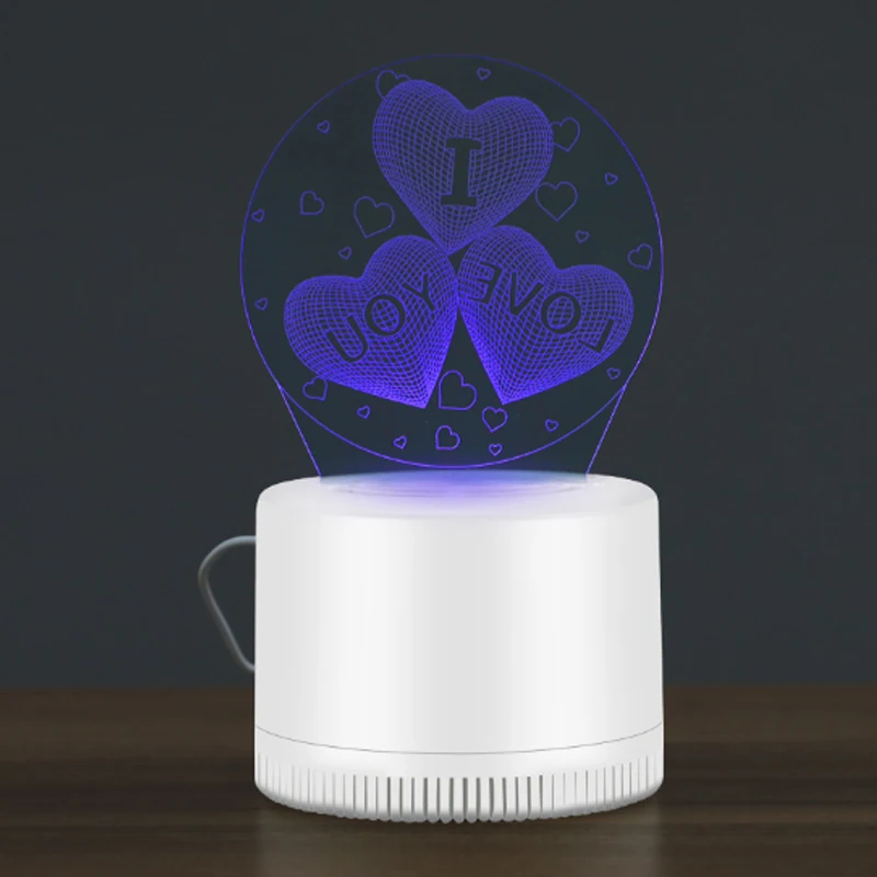 Креативный 3D декор, москитная убийца, USB зарядка, москитная убийца, лампа, Фотокатализ, немой, домашний светодиодный, Москитная лампа, без излучения