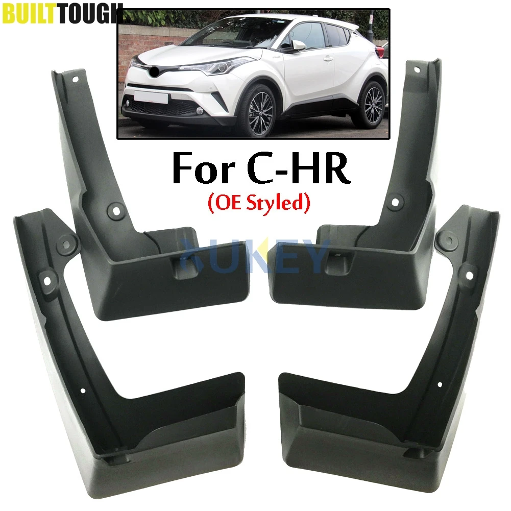 

4Pcs Front Rear Car Mud Flaps For Toyota C-HR CHR Mudflaps Splash Guards Mudguards Accessories PU06010016P1