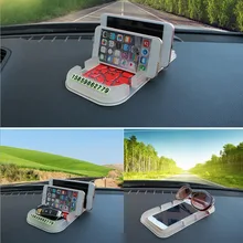 Автомобильные аксессуары для интерьера светящаяся подставка для мобильного телефона gps Противоскользящий автомобильный Липкий Противоскользящий Коврик отлично работает автомобильные коврики