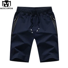 MIACAWOR, новинка, летние шорты для мужчин, хлопок, бермуды, пляжные шорты, дышащий спортивный костюм, спортивные штаны, короткие, мужские, K827