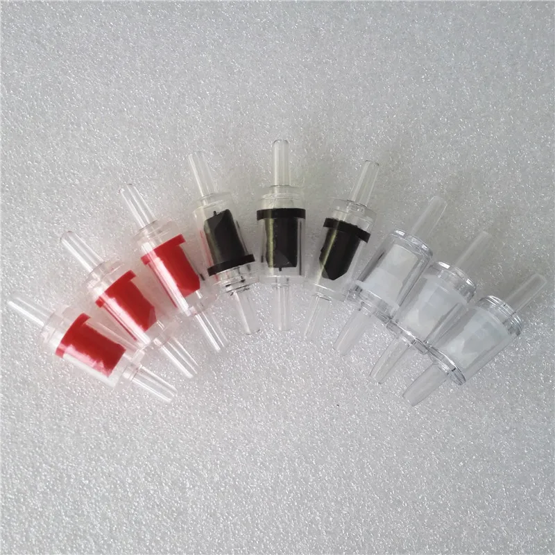 100pcs 3 Colors Fish Tank Aquarium Air Pump Check Valve One Way Non-Return Check Valve Aquarium Co2 System Air Pump