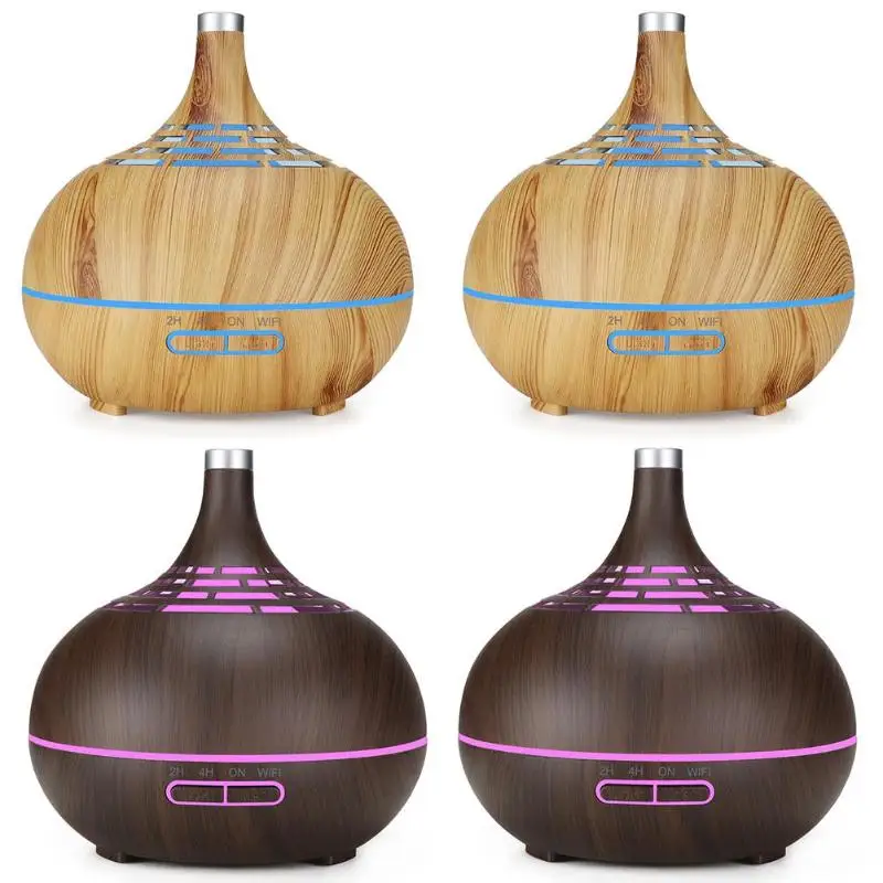 400ml WiFi Timing Ultrasonic Aroma Diffuser Air Humidifier 7 Color Change LED Night light Mist Humidifier for Home Office