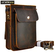 Мода Crazy Horse кожа многофункциональный крюк Кроссбоди сумка мессенджер чехол для сигарет " телефон сумка поясная сумка 021