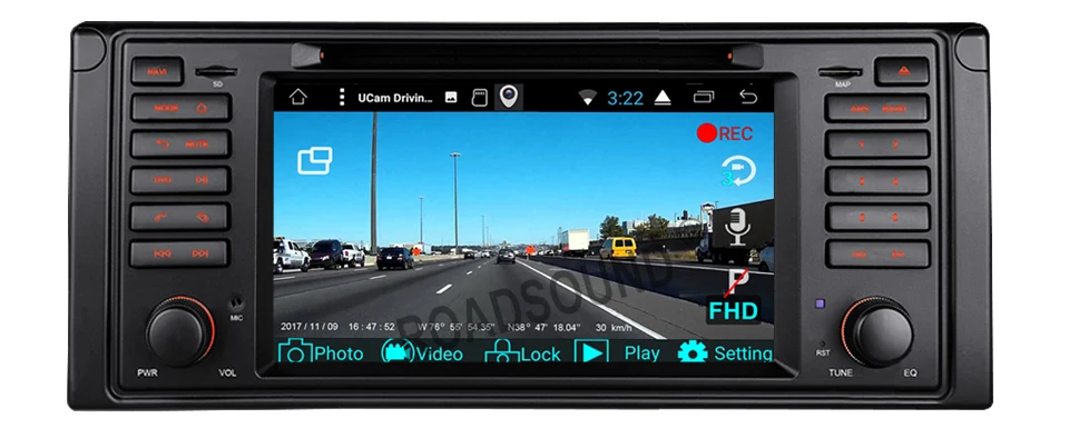 Perfect Android 8.1 Octa Core 7" Smart Multimedia Car DVD Player Radio Stereos GPS for BMW E39 M5 / 7 Series E38 1999 YH39701A 15