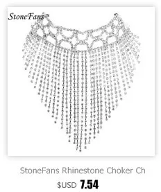 StoneFans, фирменные стразы, колье, модное ювелирное изделие, цветочный Шарм, сексуальные вечерние ожерелья с кристаллами, колье для женщин