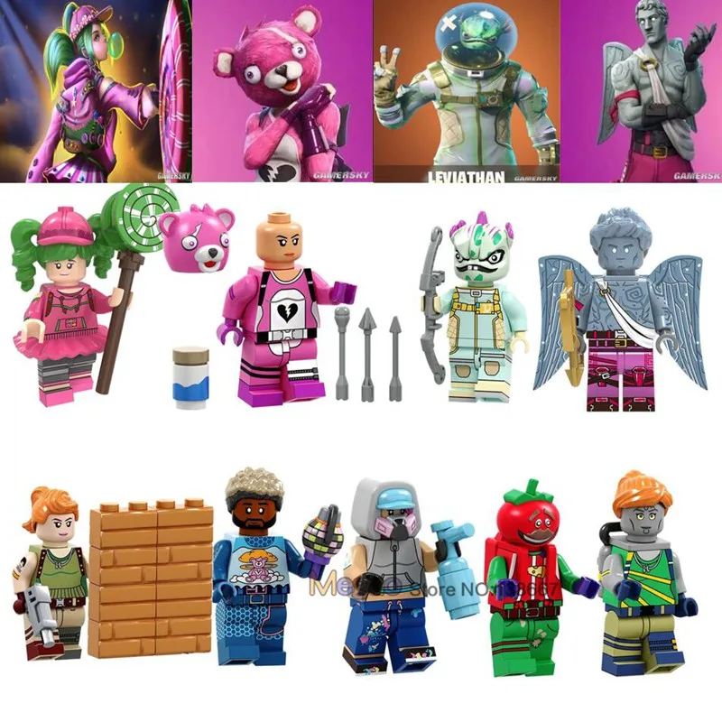 

Game Battlegrounds Tekinque Cuddle Team Leader Zoey Building Blocks Bricks Models Battle Royale Toys Children