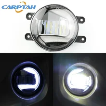 CARPTAH 12V 30W 2-в-1 светодиодный Габаритные огни DRL Авто светодиодная лампочка в машину противотуманные лампы проектора свет для Toyota Land Cruiser Prado FJ150