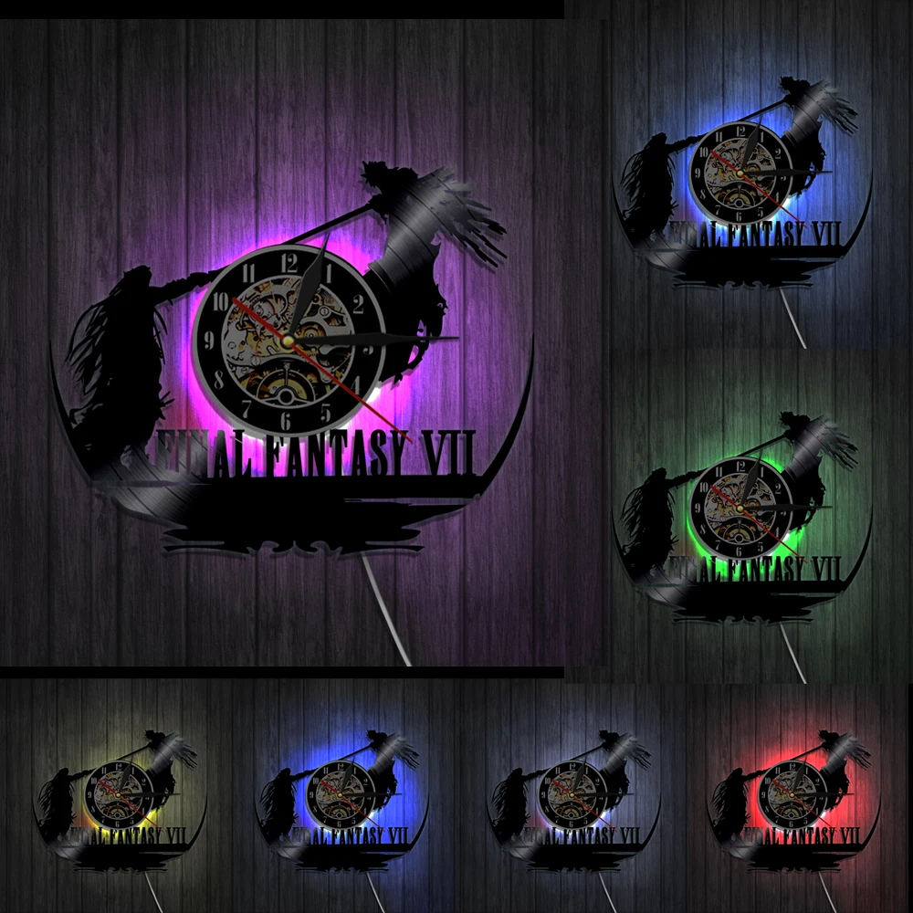 Final Fantasy Vii Theme Cd Vinyl Record Wall Clock With Led Backlight Colour Led Light Christmas Gift Unique Clocks Unique Clocks For Sale From Dg88090431 31 16 Dhgate Com