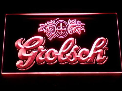 007 Grolsch пивной бар Pub Club Новый светодиодный неоновый знак с переключателем