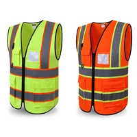 Hi-Vis Reflective Construction Vest with Strips