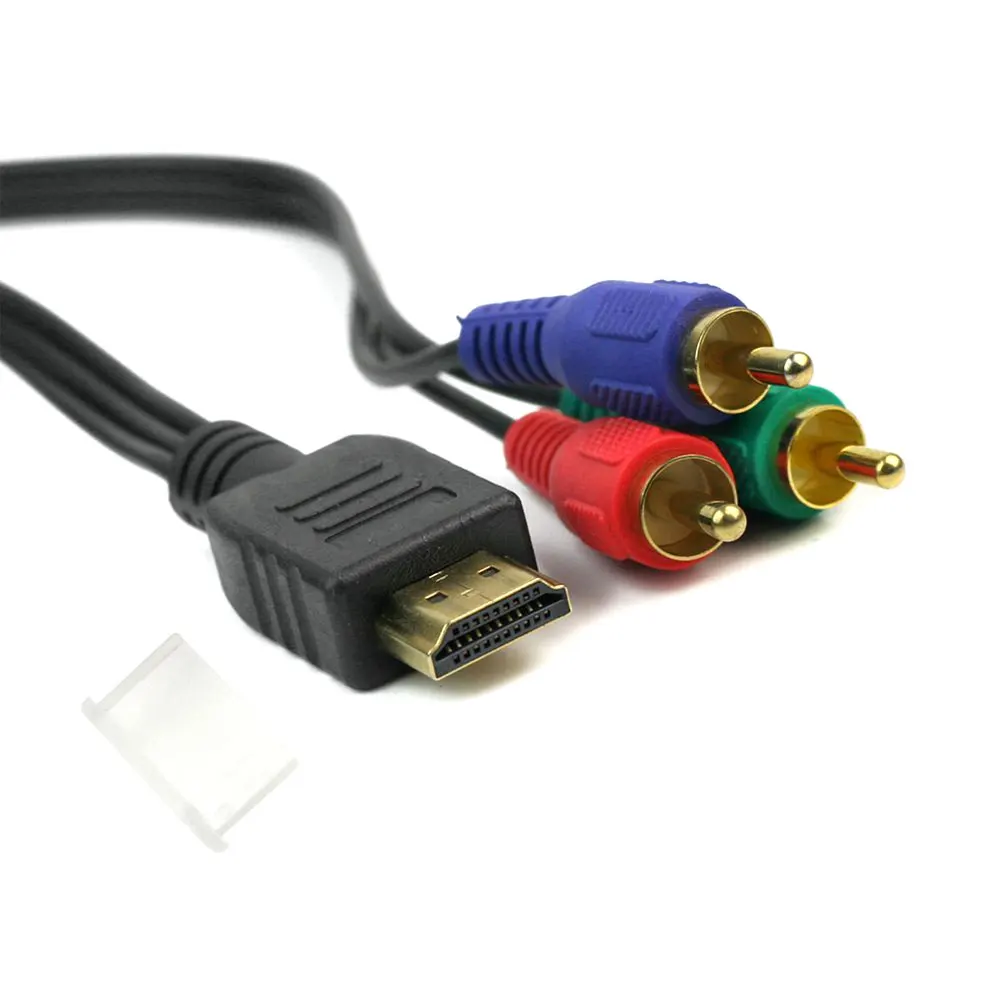 Hight Quality HDMI-compatible To 3RCA RCA Adapter Connection