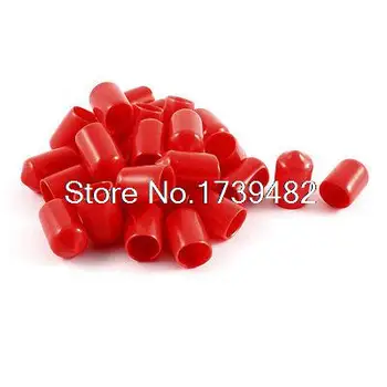 

30Pcs Adhesive Glue Lined Heat Shrink End Caps Red Ratio 2:1