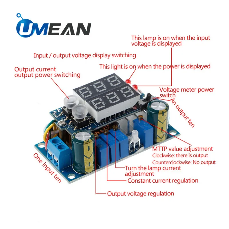 

5A MPPT Solar Panel Regulator Controller Lithium Li-ion 18650 Battery Charge Protection Module with Display