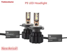Nuovo Arrvial! Universale Per tutte le vetture H4/H7/D1S/D2S/D3S 110 W 13600LM LED Kit fari P9 LED Testa Della Lampada Della Luce Della Lampadina Led Bianco 6000 K