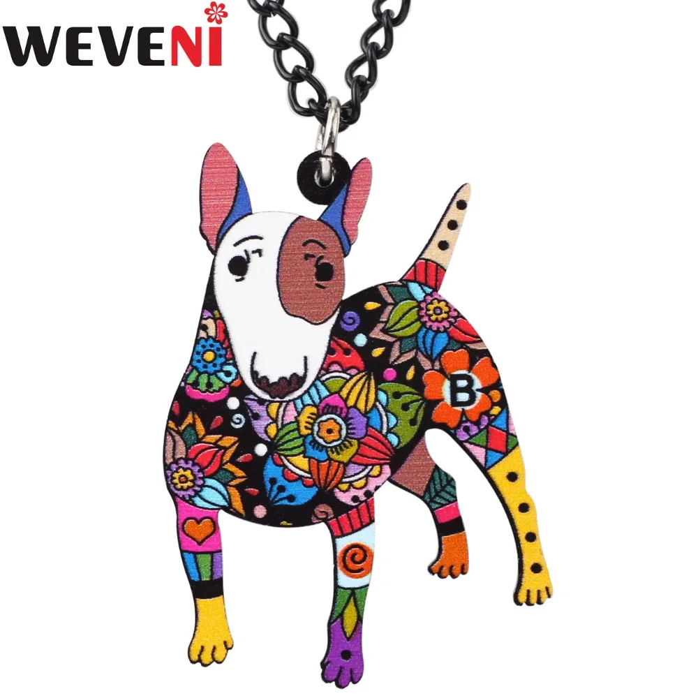 WEVENI Pet Bull Terrier Подвеска для ожерелья собак оригинальная цепочка воротника Горячая
