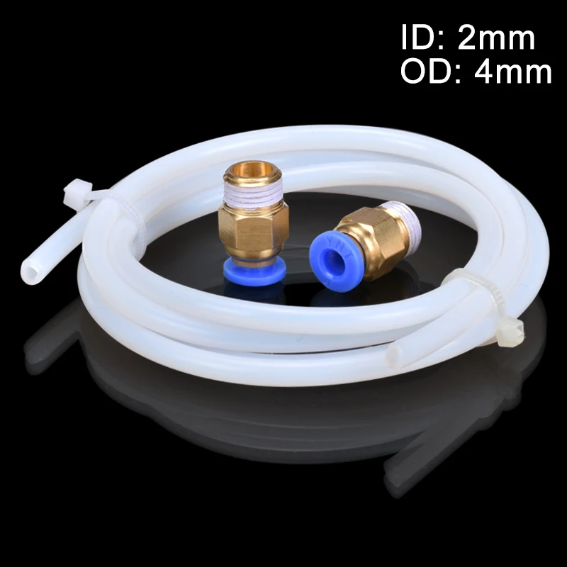 Трубка Teflonto 1 м из ПТФЭ соединители для труб к J head hotend Bowden Extruder V5 V6 75 мм филамента ID